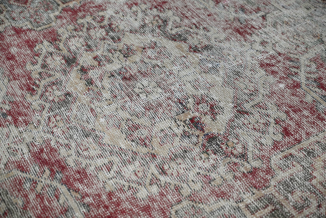 red Medium rug 3' 8" x 6' 7"