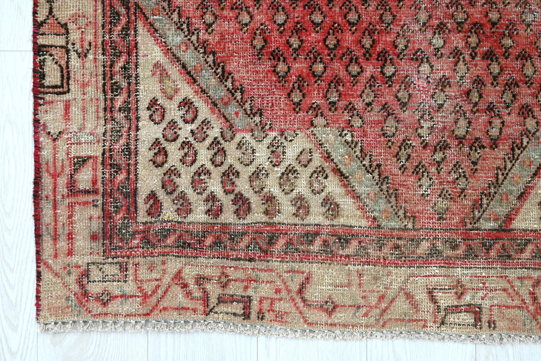 red Accent rug 3' 8" x 5' 8"