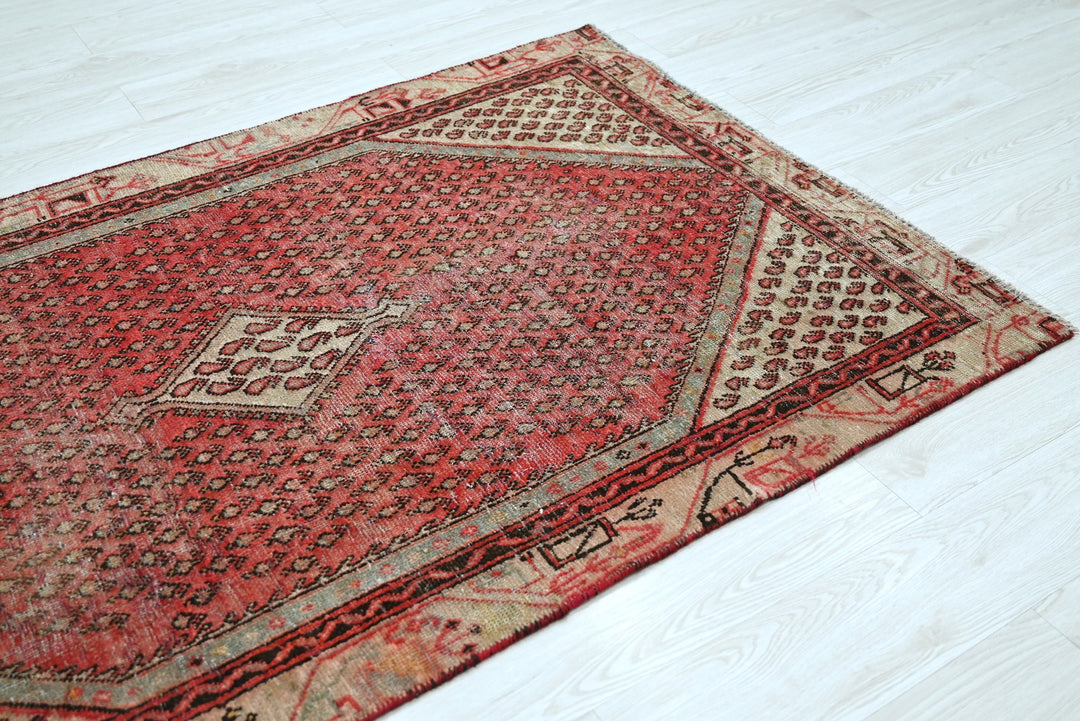 red Accent rug 3' 8" x 5' 8"