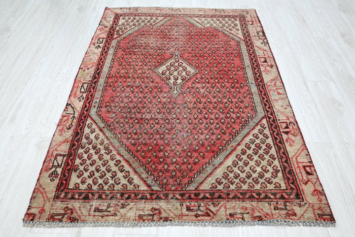 red Accent rug 3' 8" x 5' 8"