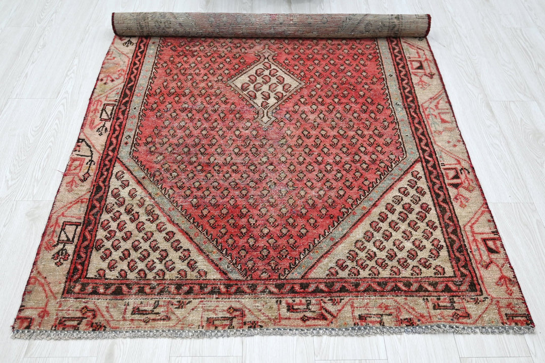 red Accent rug 3' 8" x 5' 8"