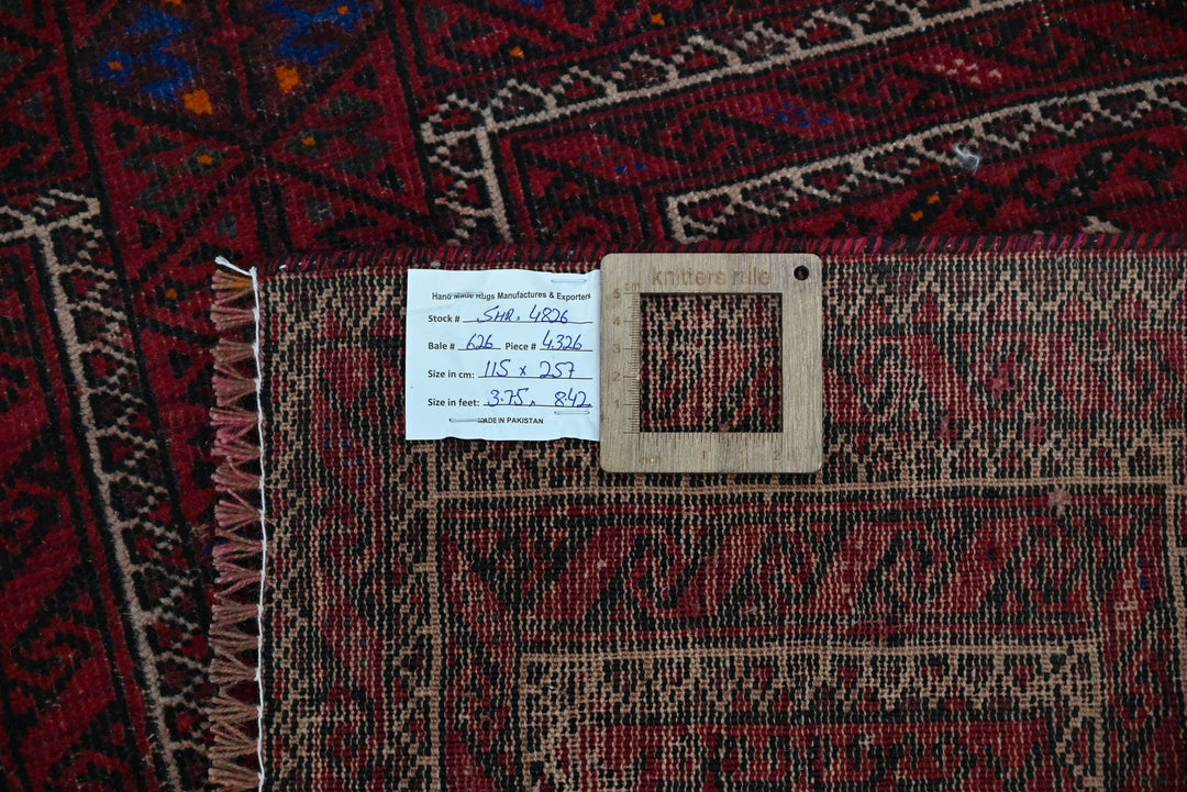 red Medium rug 3' 9" x 8' 5"