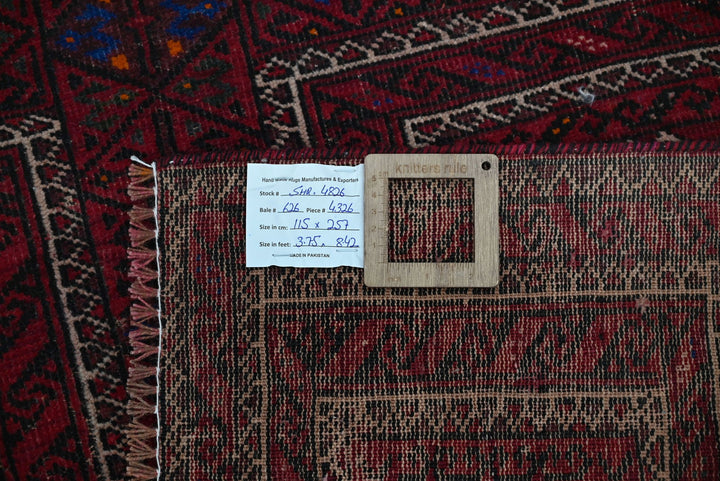 red Medium rug 3' 9" x 8' 5"