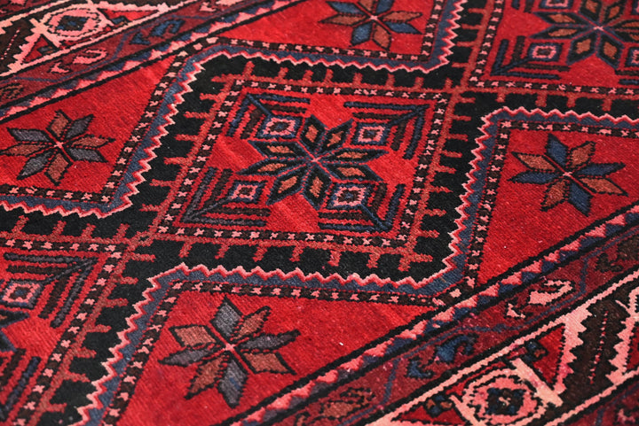red Medium rug 3' 5" x 6' 7"