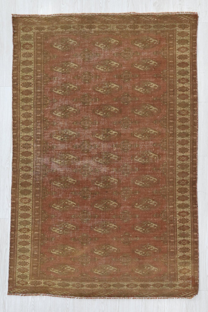 brown Accent rug 4' 1" x 6' 4"