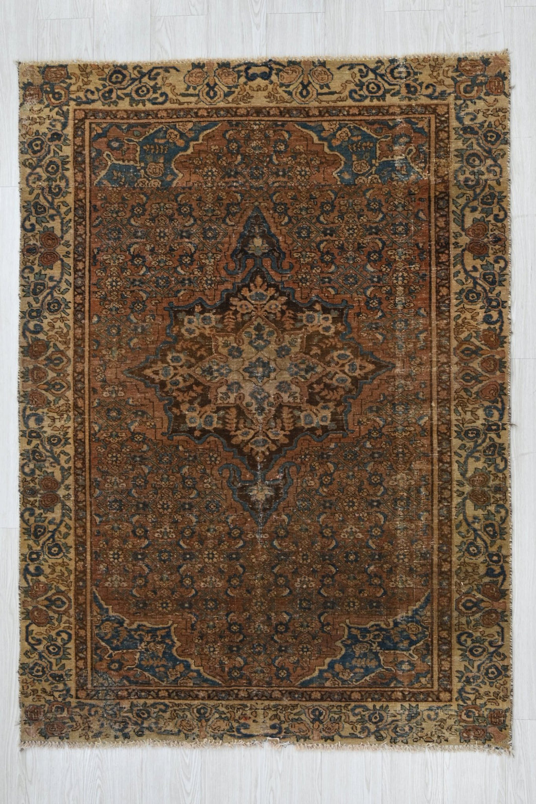 brown Accent rug 4' 1" x 5' 10"