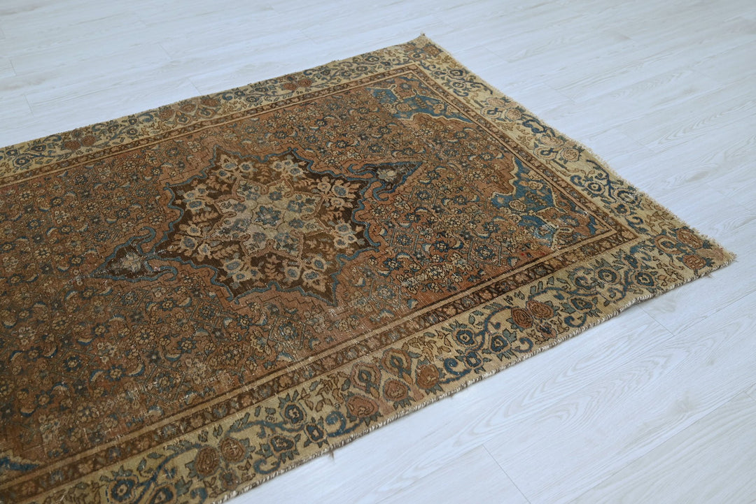 brown Accent rug 4' 1" x 5' 10"
