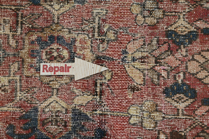 red Accent rug 3' 7" x 6' 0"