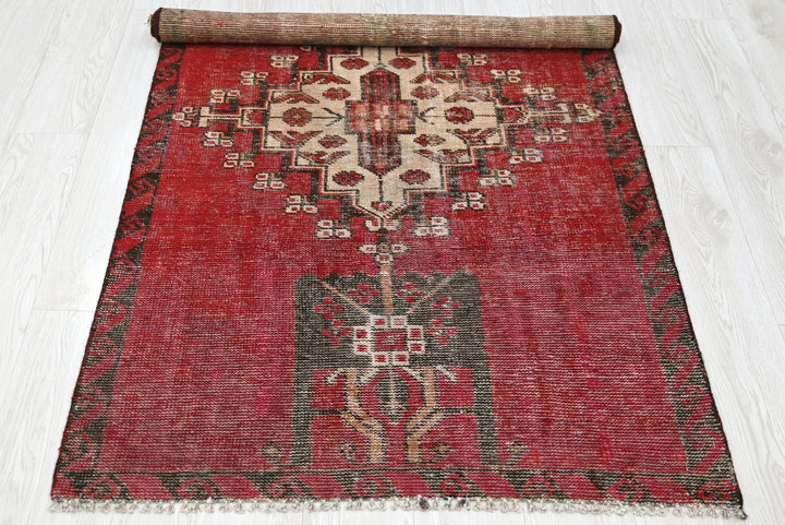 red Accent rug 3' 2" x 5' 9"