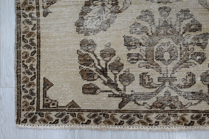 brown Accent rug 4' 0" x 5' 11"