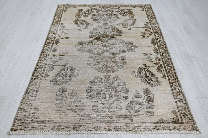 brown Accent rug 4' 0" x 5' 11"