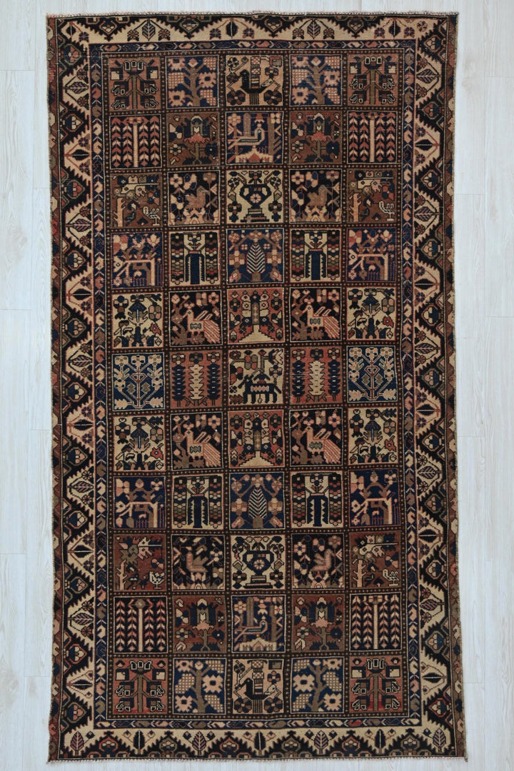 brown Medium rug 4' 10" x 9' 2"