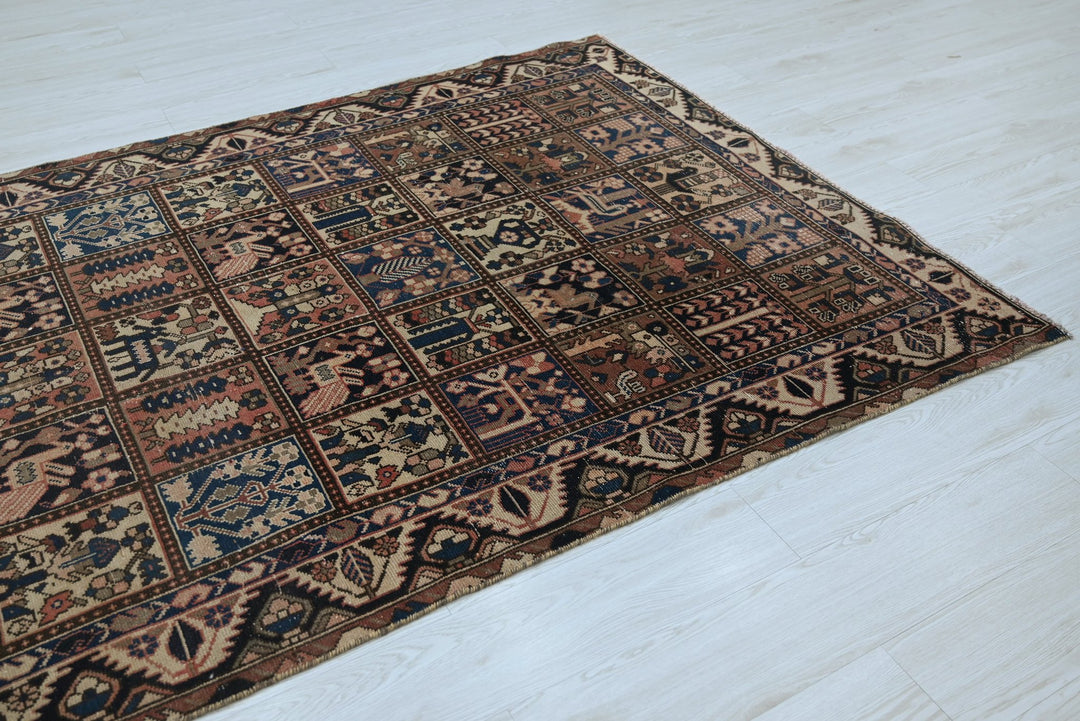 brown Medium rug 4' 10" x 9' 2"