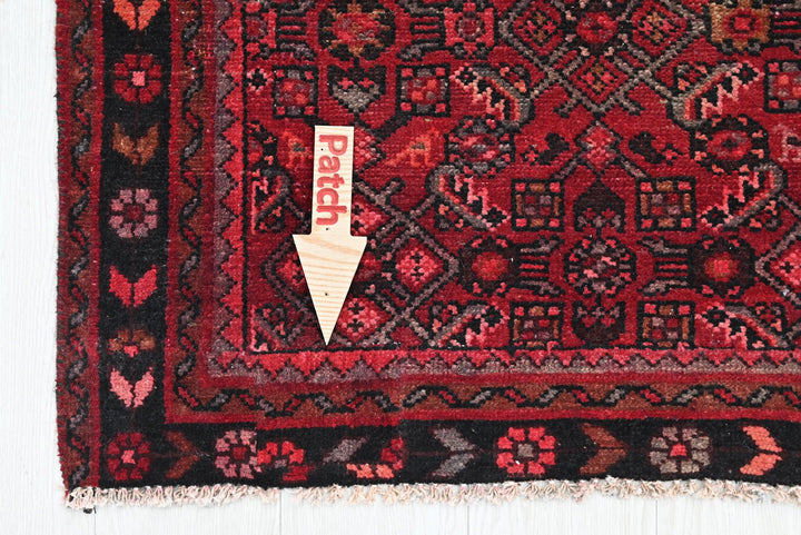 red Medium rug 4' 2" x 8' 8"