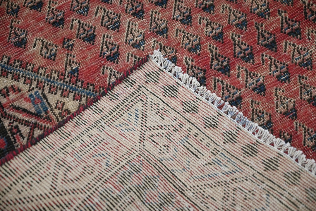 red Accent rug 4' 0" x 6' 5"