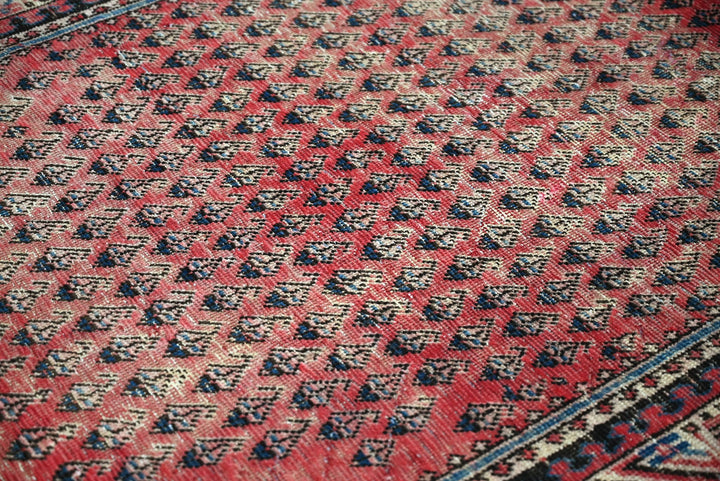 red Accent rug 4' 0" x 6' 5"