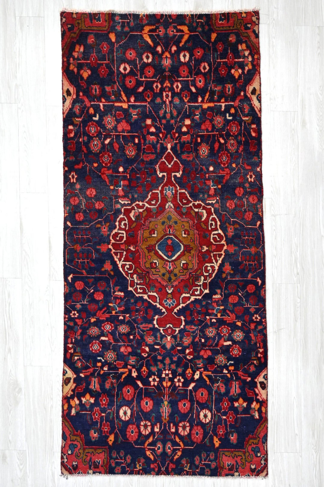 blue Medium rug 3' 7" x 8' 0"
