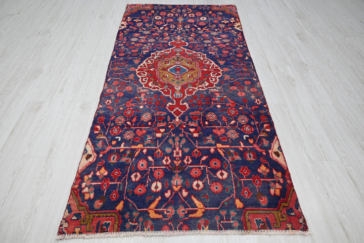 blue Medium rug 3' 7" x 8' 0"