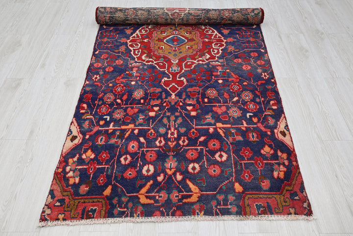 blue Medium rug 3' 7" x 8' 0"