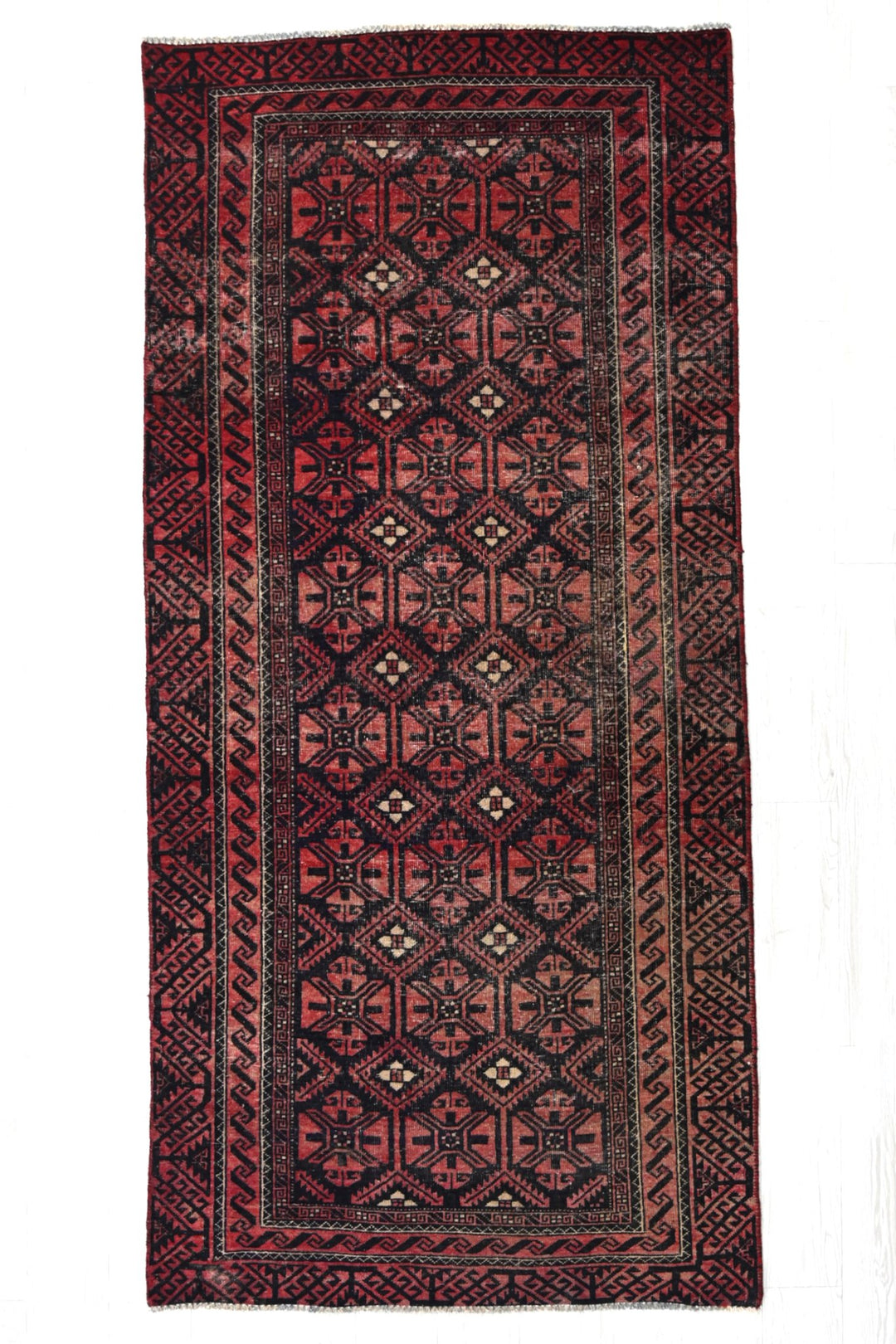 red Medium rug 3' 8" x 7' 10"