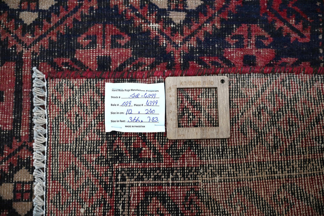 red Medium rug 3' 8" x 7' 10"