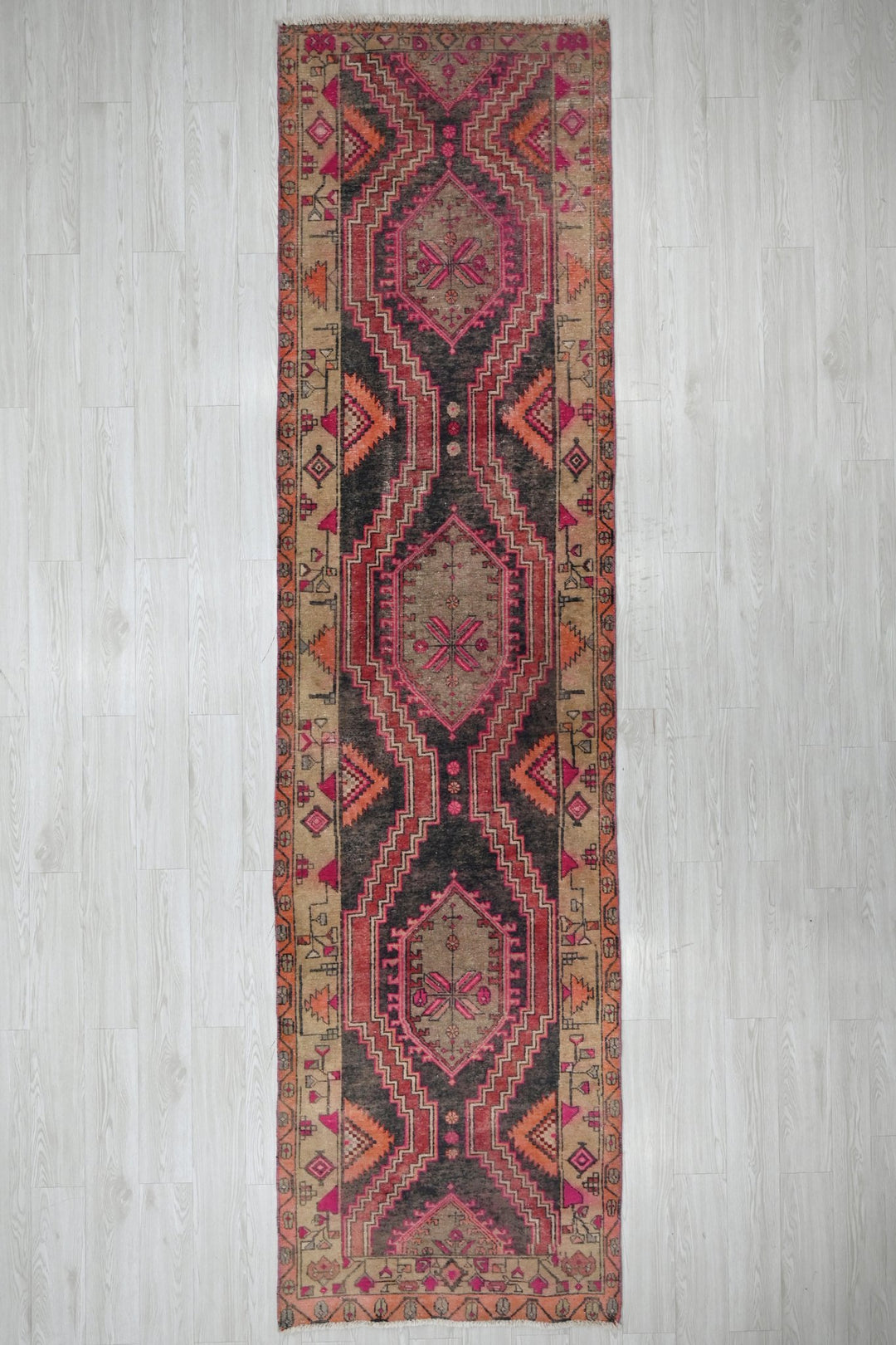 black Runner rug 3' 2" x 12' 7"