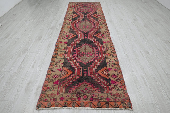 black Runner rug 3' 2" x 12' 7"