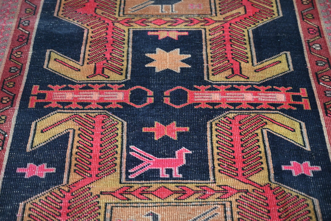 black Runner rug 3' 9" x 9' 6"