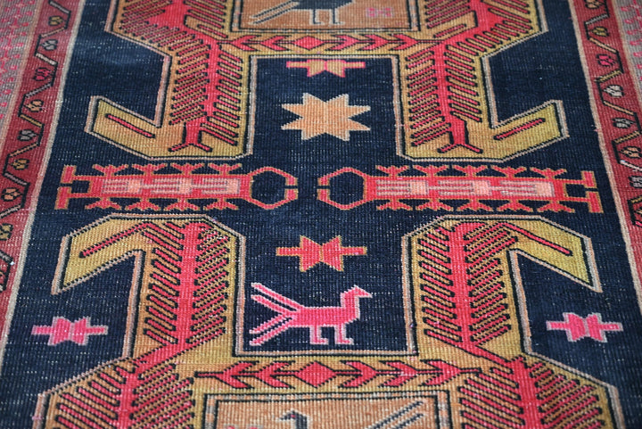 black Runner rug 3' 9" x 9' 6"