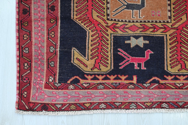 black Runner rug 3' 9" x 9' 6"