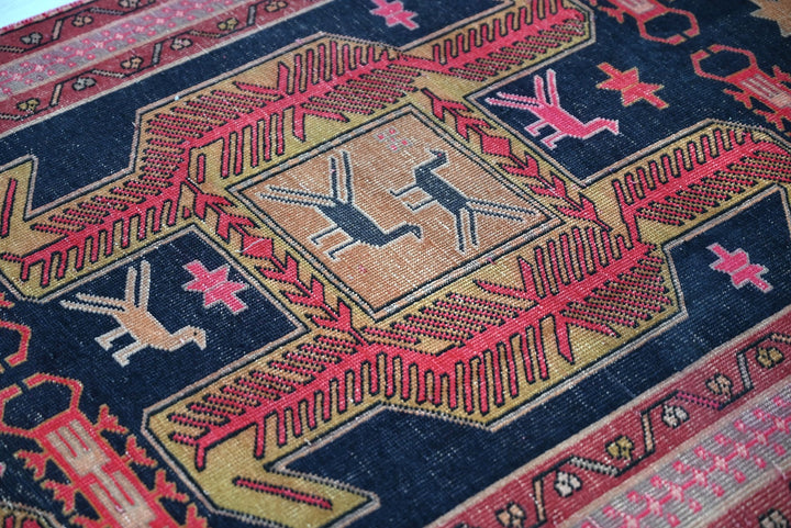 black Runner rug 3' 9" x 9' 6"