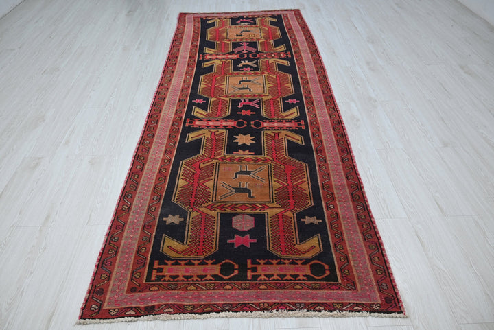 black Runner rug 3' 9" x 9' 6"