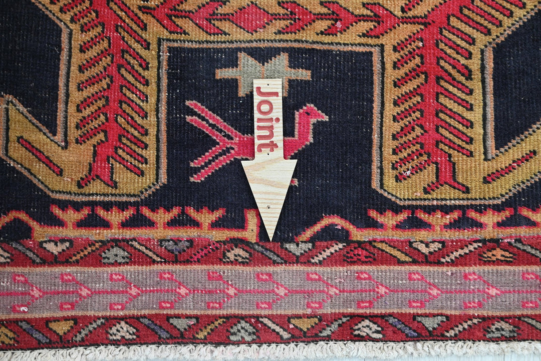 black Runner rug 3' 9" x 9' 6"