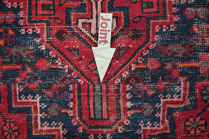 red Accent rug 4' 2" x 6' 6"