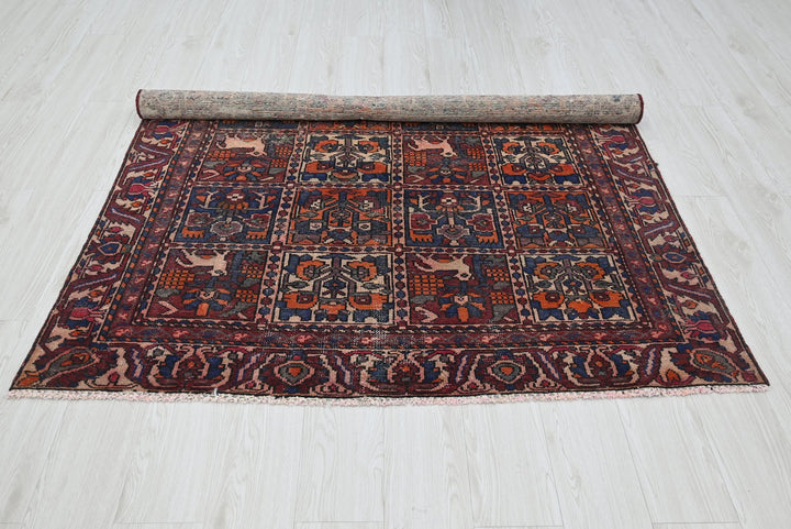 brown Medium rug 4' 10" x 5' 7"