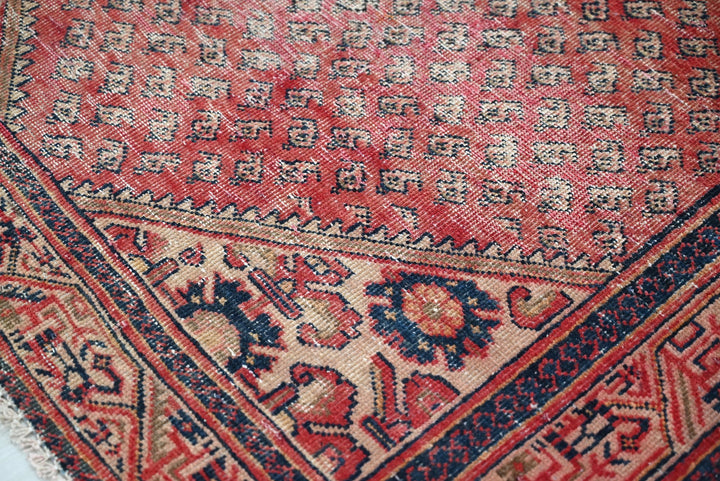 red Medium rug 4' 1" x 6' 9"