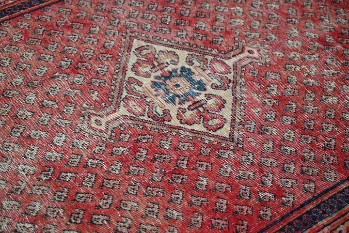 red Medium rug 4' 1" x 6' 9"