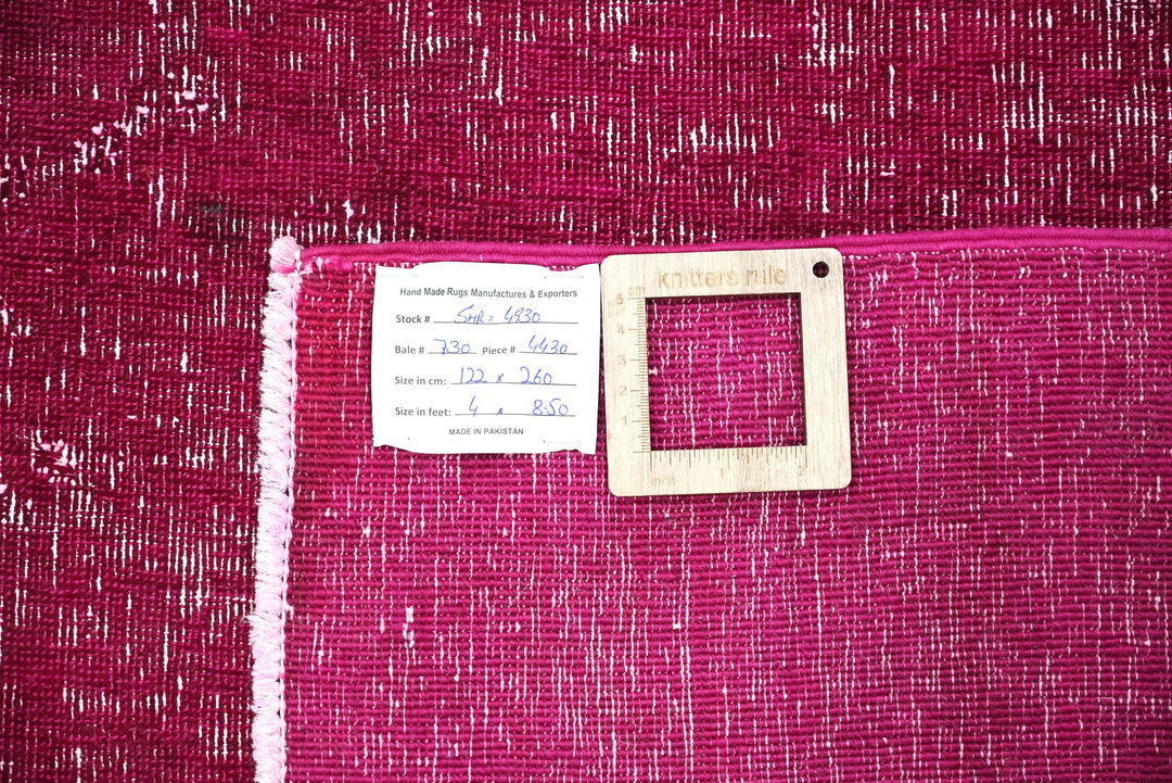 pink Medium rug 4' 0" x 8' 6"