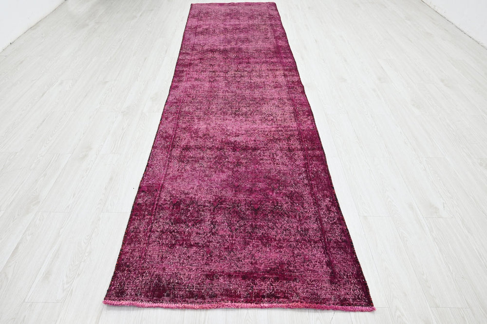 pink Runner rug 3' 3" x 12' 9"