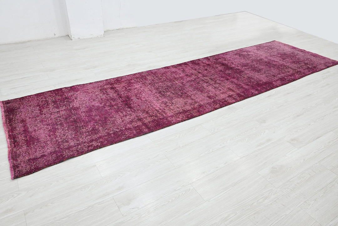 pink Runner rug 3' 3" x 12' 9"