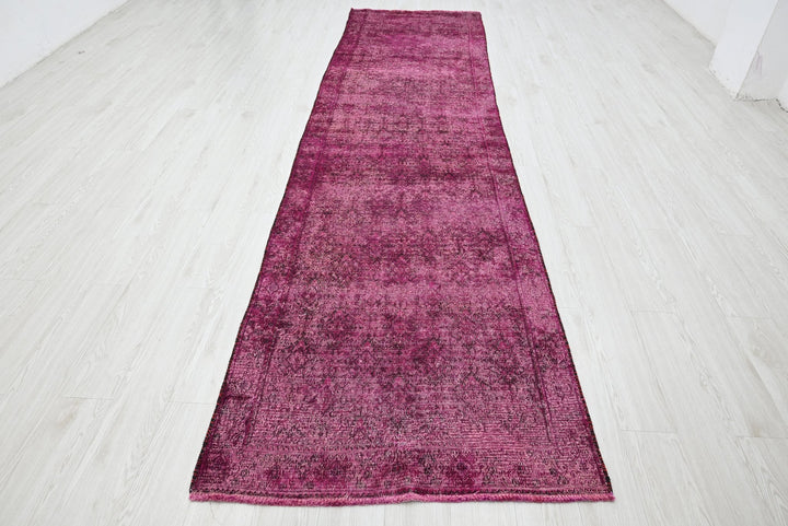 pink Runner rug 3' 3" x 12' 9"