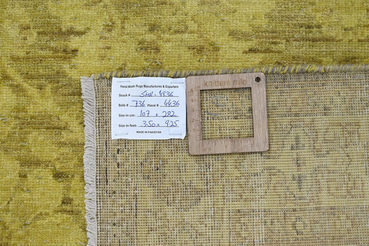 yellow Medium rug 3' 6" x 9' 3"