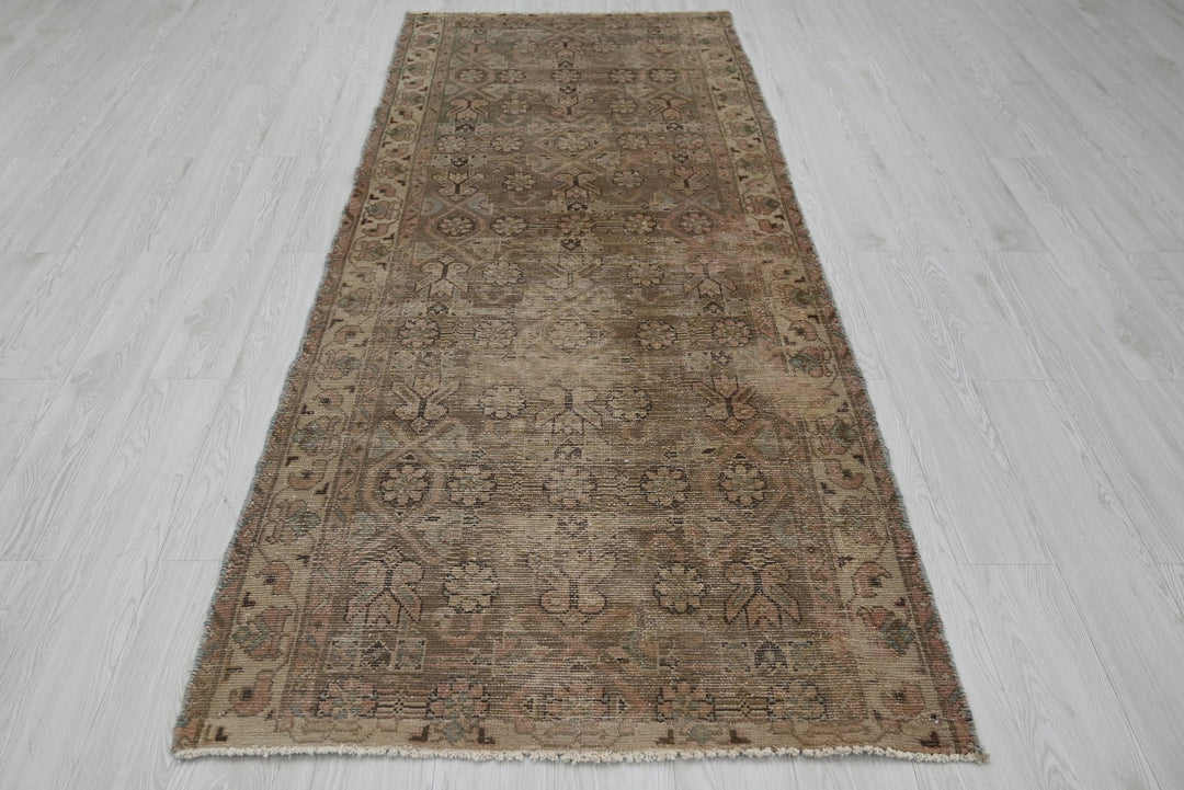 brown Runner rug 3' 5" x 8' 11"