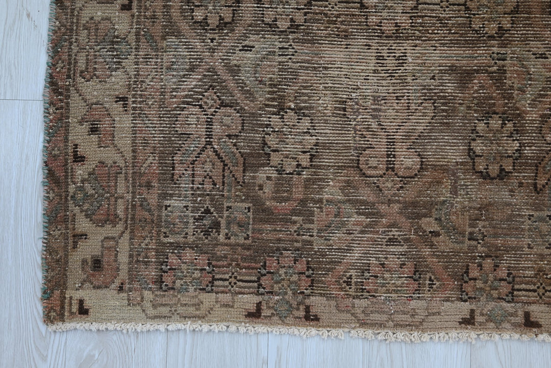 brown Runner rug 3' 5" x 8' 11"
