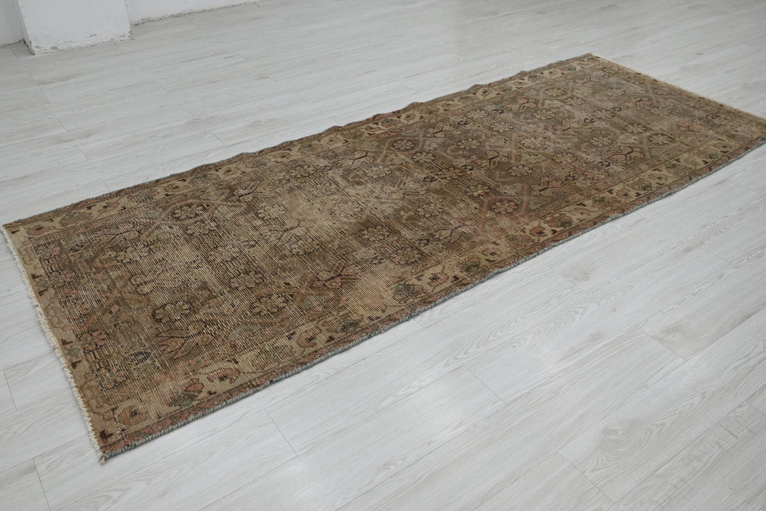 brown Runner rug 3' 5" x 8' 11"