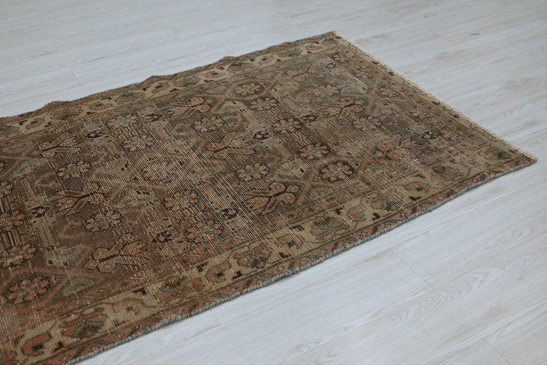 brown Runner rug 3' 5" x 8' 11"