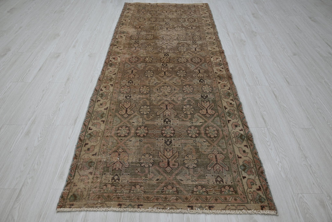 brown Runner rug 3' 5" x 8' 11"