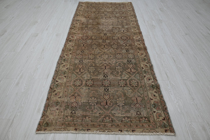 brown Runner rug 3' 5" x 8' 11"