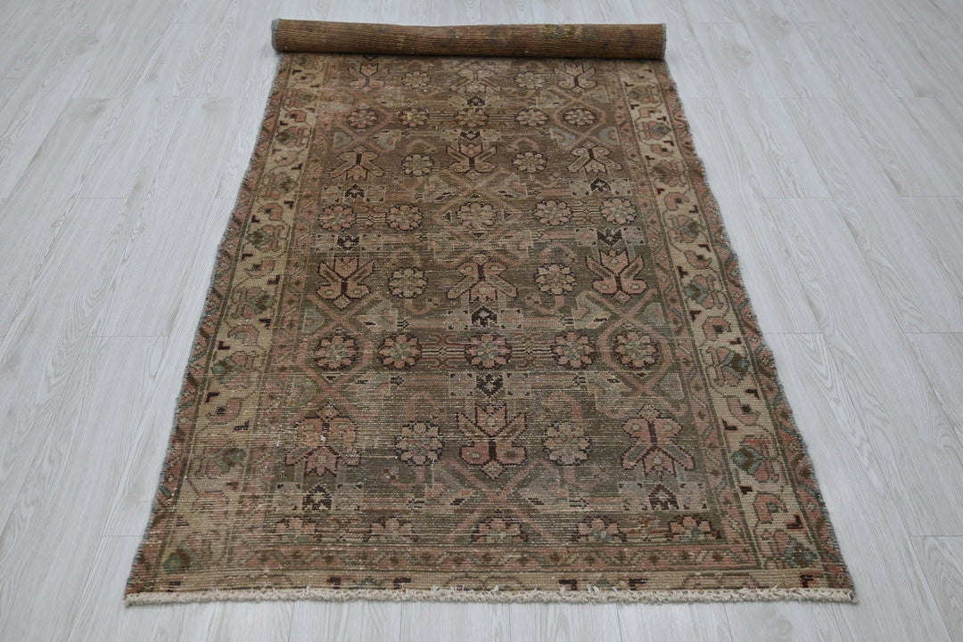 brown Runner rug 3' 5" x 8' 11"
