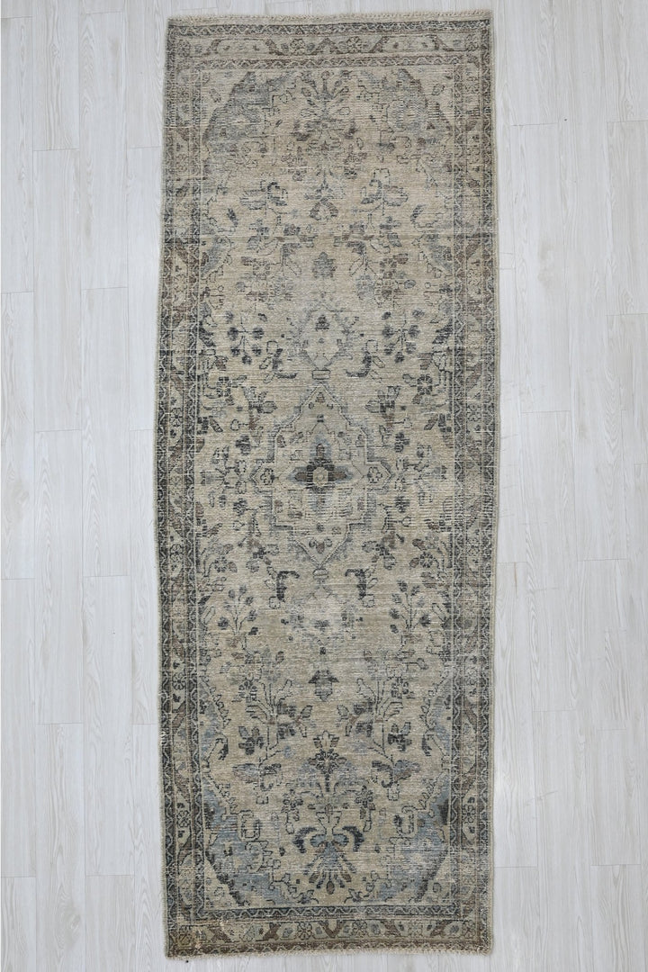 brown Runner rug 3' 5" x 9' 6"